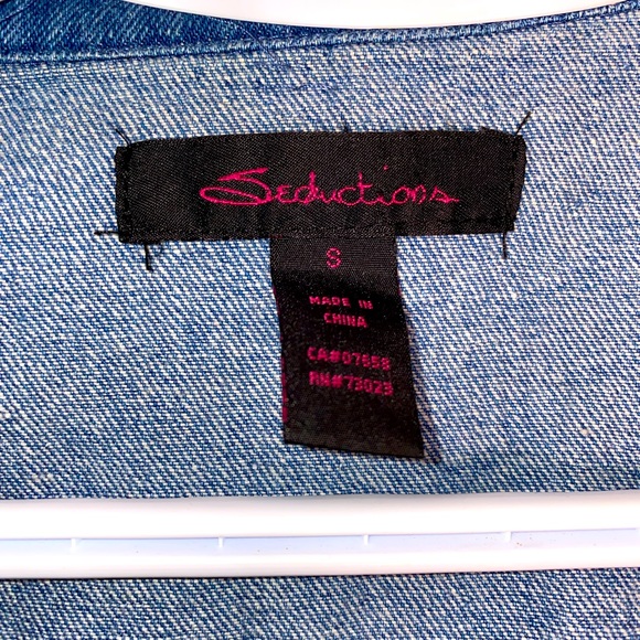 Seductions Black and Jean Jacket. - Picture 5 of 6